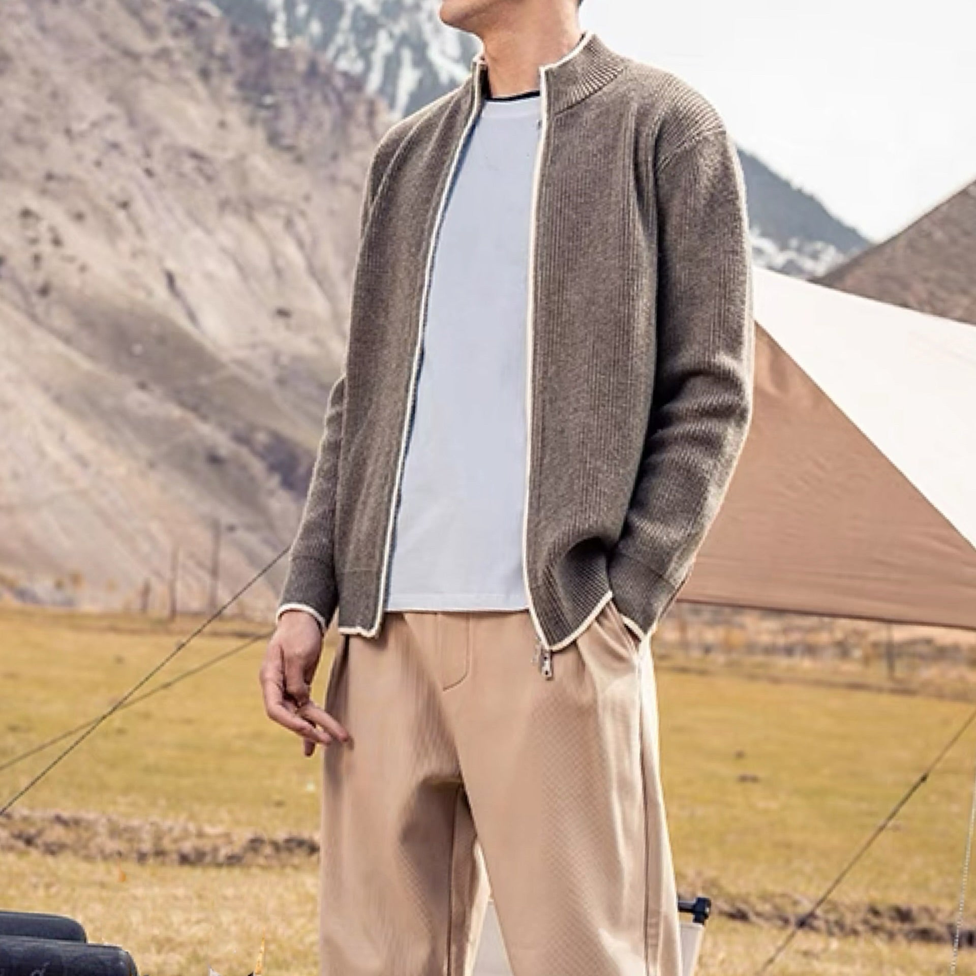 フルジップニットジャケット – ÉTREE