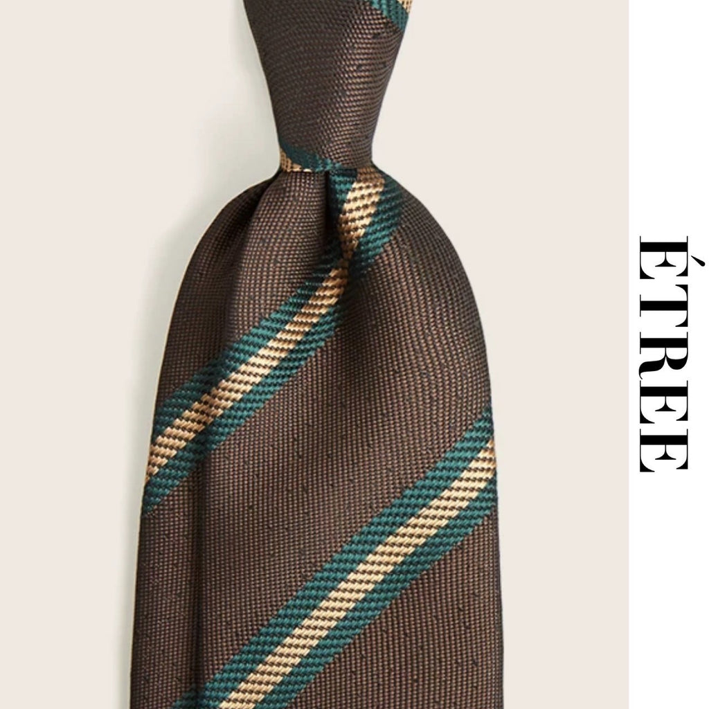 ✨激レア✨PRADA Holiday&Brown ネクタイ　レジメンタル ✨激レア✨PRADA Holiday&Brown ネクタイ レジメンタル