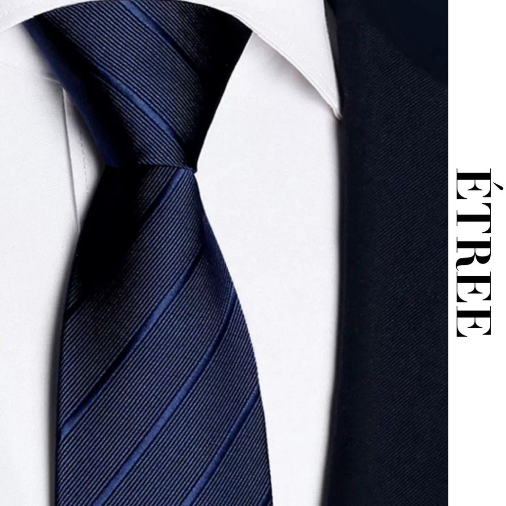 即日発送】ブルーストライプネクタイ – ÉTREE